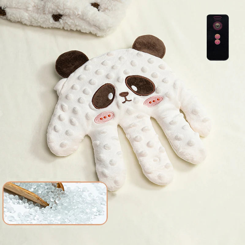 Coussin panda blanc