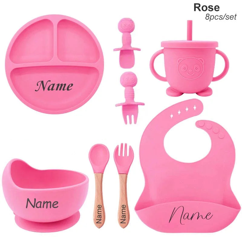 set personnalisable rose red